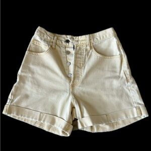 Guess Cream Jean Shorts
